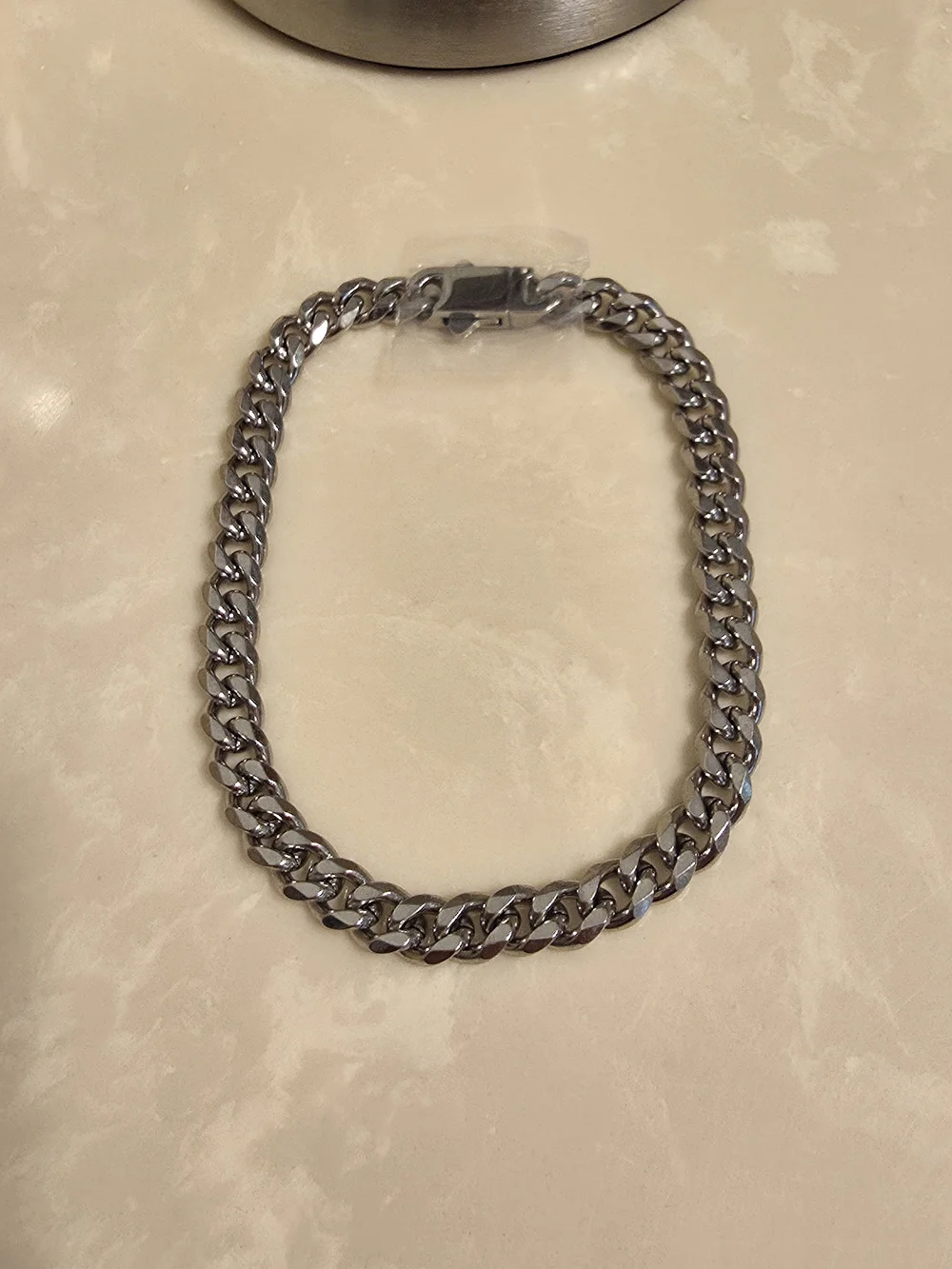 Men's Silver Chain Necklace - Sleek Stainless Look